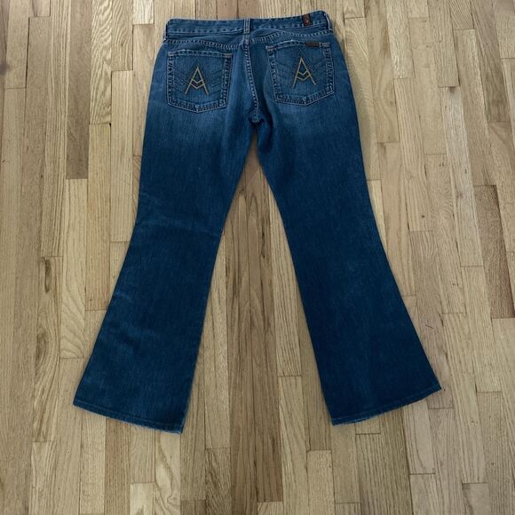 7-for-all-mankind Women's Blue Jeans - Picture 2 of 3